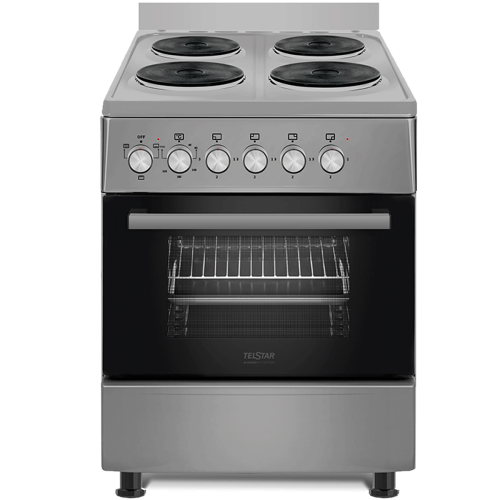 COCINA ELEC TELSTAR 24" 4Q DISCO GRIS TCE024310FR 220V
