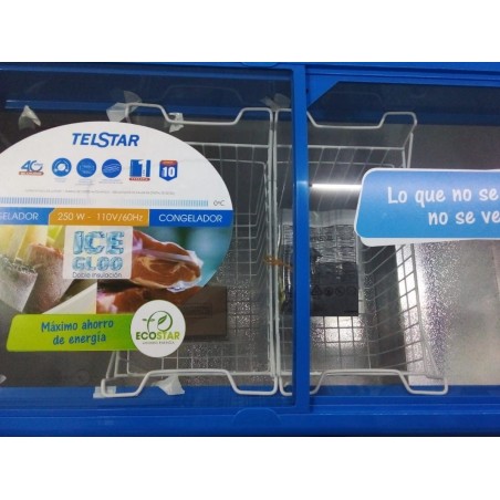 CONGELADOR TELSTAR 9CF HTL TVH254110MD VITRINA BLC 