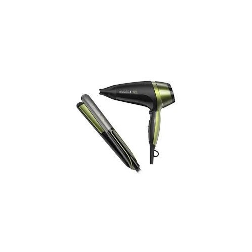 COMBO ALISADORA REMINGTON S12A + SECADORA D13A SHINE THERAPY
