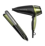 COMBO ALISADORA REMINGTON S12A + SECADORA D13A SHINE THERAPY