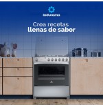 COCINAS GAS INDURAMA 32¨ MARSELLA SILVER 6Q