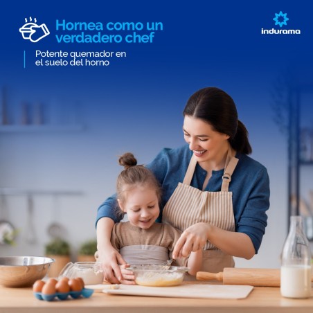COCINAS GAS INDURAMA 32¨ MARSELLA SILVER 6Q