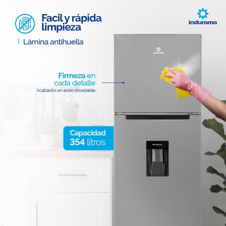 REFRI AUTO INDURAMA 13CF INOX RI-439D LED