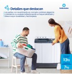 LAVADORA SEMI INDURAMA 13KG LRI-13BLSA REFORZADA