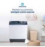 LAVADORA SEMI INDURAMA 13KG LRI-13BLSA REFORZADA