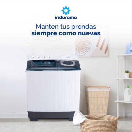 LAVADORA SEMI INDURAMA 18KG LRI-18BLSA REFORZADA