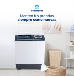 LAVADORA SEMI INDURAMA 18KG LRI-18BLSA REFORZADA