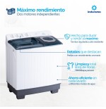 LAVADORA SEMI INDURAMA 21KG LRI-21BLSA REFORZADA