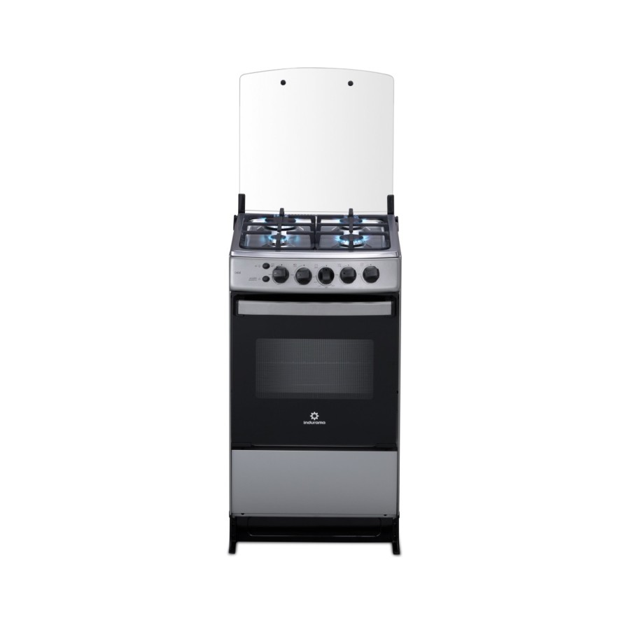 COCINA GAS INDURAMA 20" CADIZ PLUS SILVER FUNDI ENC/AUTO