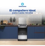 COCINA GAS INDURAMA 20" CADIZ PLUS SILVER FUNDI ENC/AUTO