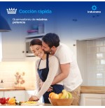 COCINA GAS INDURAMA 24" CORUÑA FUNDI INOX