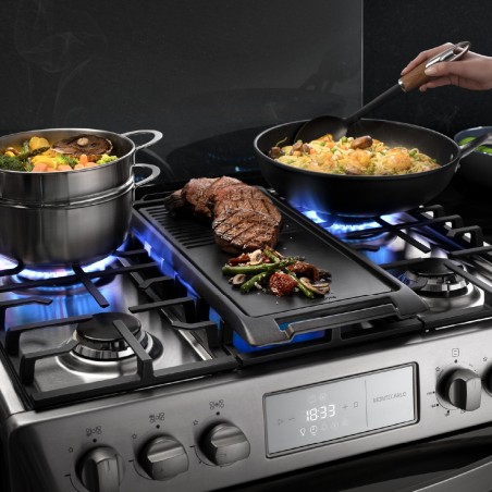 COCINA GAS INDURAMA 30" MONTECARLO INOX DORADOR Y CONVECCION