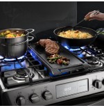 COCINA GAS INDURAMA 30" MONTECARLO INOX DORADOR Y CONVECCION