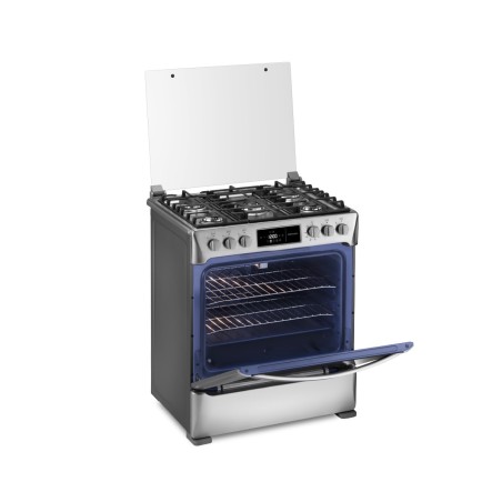 COCINA GAS INDURAMA 30" MONTECARLO INOX DORADOR Y CONVECCION