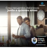 COCINA GAS INDURAMA 30" MONTECARLO INOX DORADOR Y CONVECCION