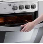 COCINA GAS INDURAMA 24" MERIDA ENC/AUTO INOX DORADOR/GAS