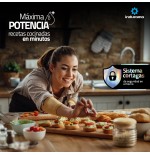 COCINA GAS INDURAMA 30" TURIN LUJO INOX 5Q DORADOR/GAS