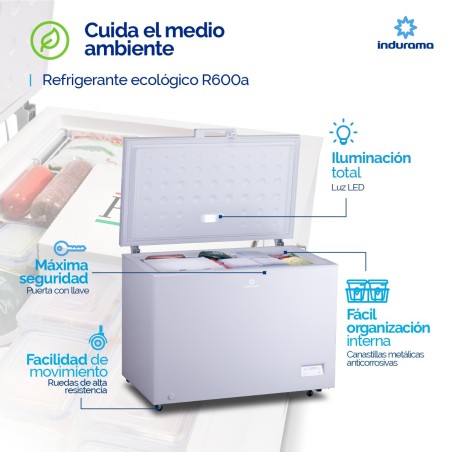 CONGELADOR HTL INDURAMA 11CF CI-299IBL DUAL