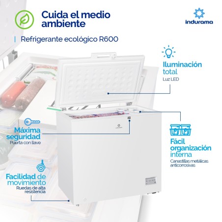 CONGELADOR HTL INDURAMA 7CF CI-199IBL DUAL