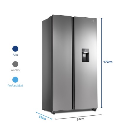 REFRI SXS INDURAMA 17CF INVERTER INOX DISPEN RI-770D