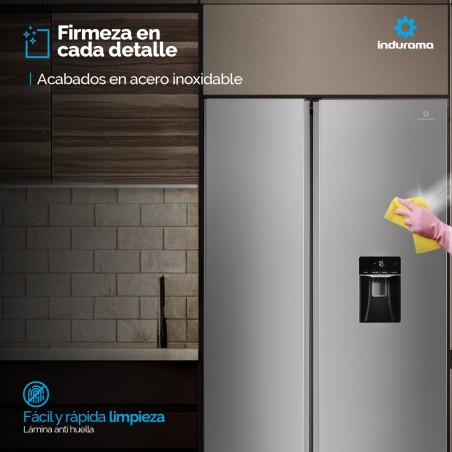REFRI SXS INDURAMA 17CF INVERTER INOX DISPEN RI-770D