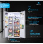 REFRI SXS INDURAMA 17CF INVERTER INOX DISPEN RI-770D