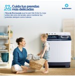 LAVADORA SEMI INDURAMA 15KG LRI-15BLSA REFORZADA