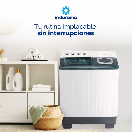 LAVADORA SEMI INDURAMA 15KG LRI-15BLSA REFORZADA