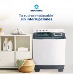 LAVADORA SEMI INDURAMA 15KG LRI-15BLSA REFORZADA