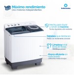 LAVADORA SEMI INDURAMA 15KG LRI-15BLSA REFORZADA