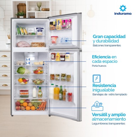 REFRI AUTO INDURAMA 9CF INOX RI-389 LED