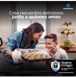 COCINA GAS INDURAMA  30" NAPOLI 6Q SILVER FUNDI ENC/AUTO