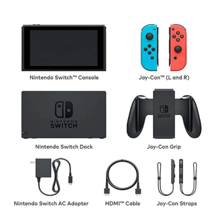 NINTENDO SWITCH V2 NEON/ GRIS 32GB 