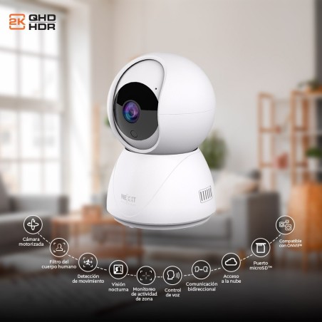 CAMARA SEGURIDAD NEXXT NHC-IP11 INDOOR PTZ 2K 3MP