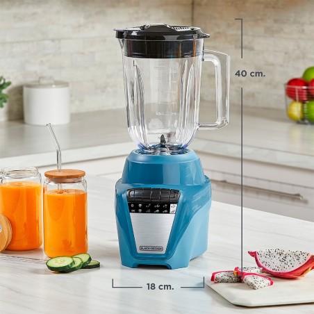 LICUADORA B+D ICE CRUSH PLAST 8V 700W BL0877-1ADLA AZUL
