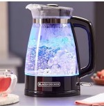 CAFETERA ELEC B+D 1.7LTS KE7000B-LA VIDRIO C/LUZ LED