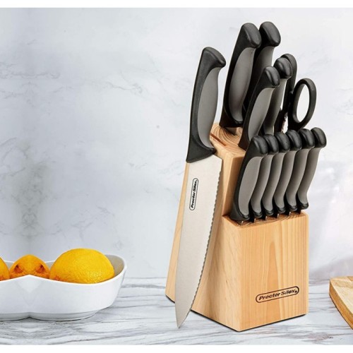 SET CUCHILLOS PROCTOR SILEX 13 PZ B/MADERA PDA603