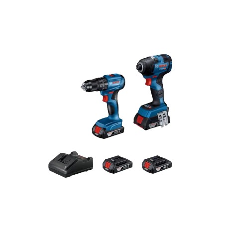 TALADRO PERC BOSCH GSB 185 1/2" BRUSHLESS + LLAVE IMP GDR 18V-200