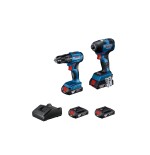 TALADRO PERC BOSCH GSB 185 1/2" BRUSHLESS + LLAVE IMP GDR 18V-200