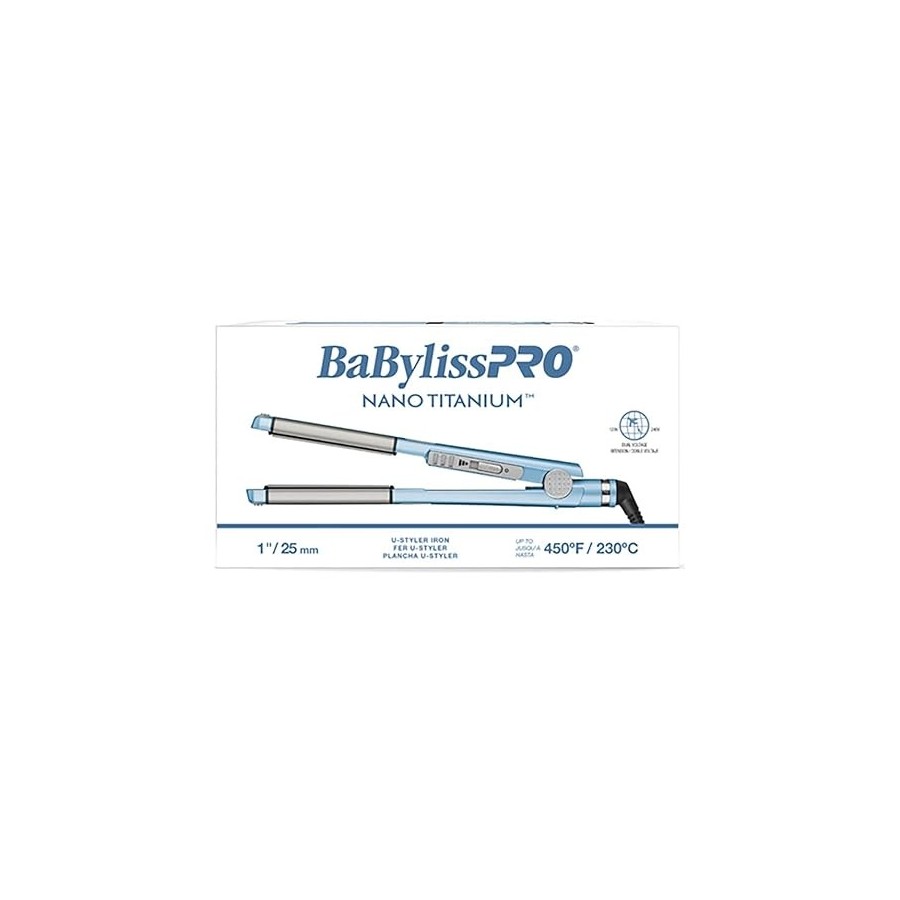 PLANCHA NANO BABYLISS TITANIUM 1" U STILER