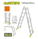 ESCALERA ALUM MULTI DYLLU 150KG DTLD7H43