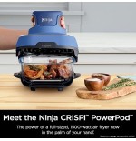 OLLA FREIDORA AIRE NINJA 1.5L CRISPY VIDRIO 4 EN 1 FN101ST