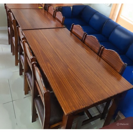 JUEGO COMEDOR MADERA 6 SILLAS PAVAS VIDES