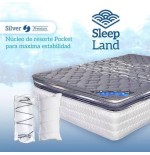 COLCHON MATRIMONIAL SILVER SLEEPLAND TELA FRIA