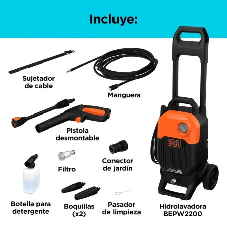 HIDROLAVADORA B+D 1800W 2175PIS BEPWB2000-B3