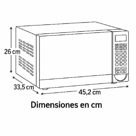 MICROONDAS INDURAMA 0.7CF MWI-20CR INOX