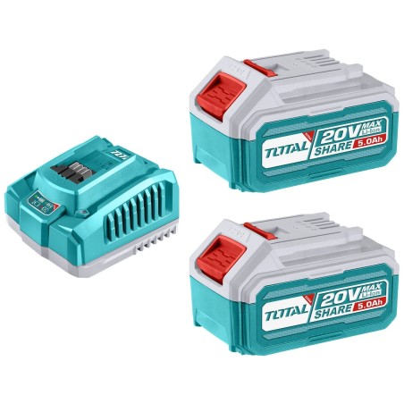SET CARGADOR TOTAL C/2 BAT 5.0 AH UTFBCPK2513