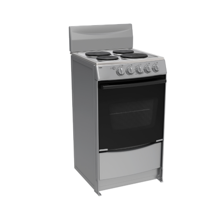 COCINA ELEC TELSTAR 20" 4Q DISCO TCE020310FR SILVER 220V