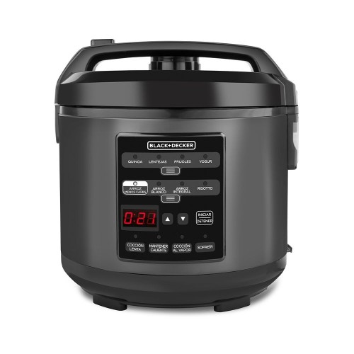OLLA MULTIUSOS B+D 3LTS MCH14 DIGITAL 12 EN 1 NEGRA