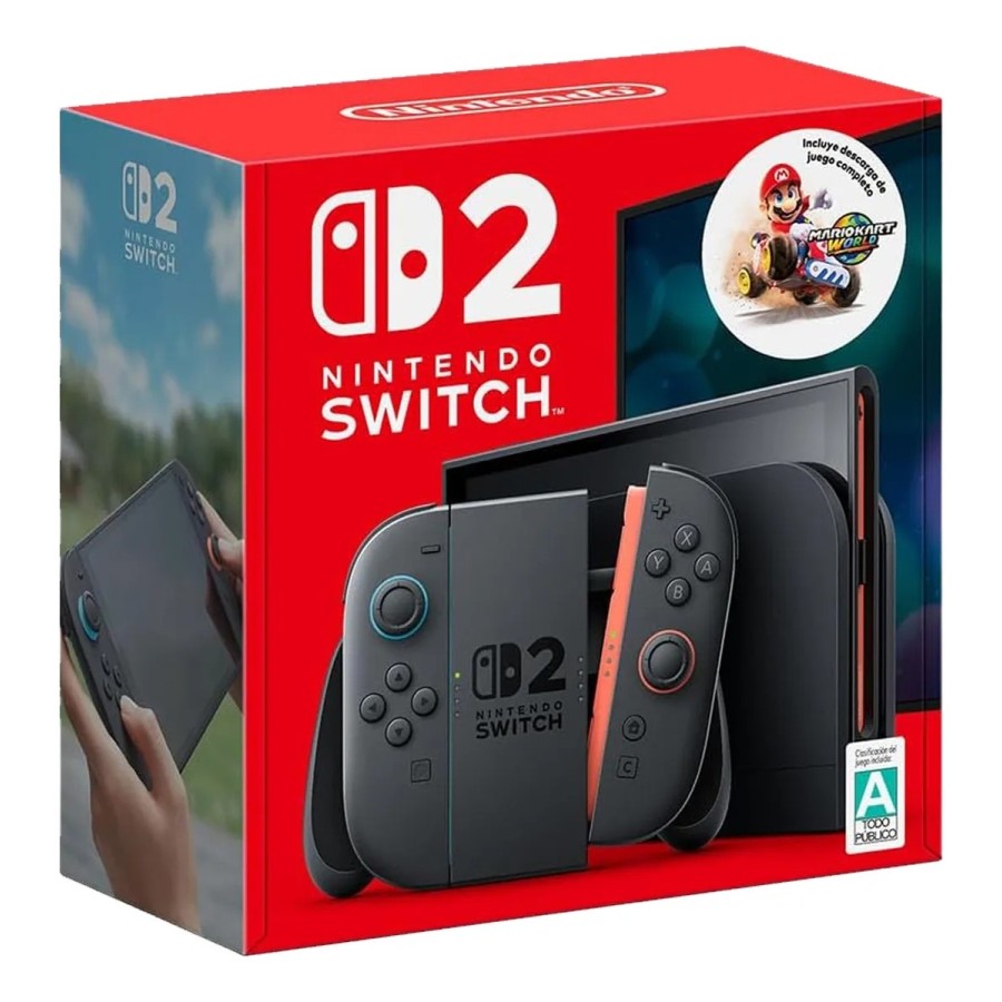 NINTENDO SWITCH 2 NEGRO 256GB 7.9" FHD 5220mAh 120Hz